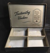 Antique J L Taylor & Co. Taylor Custom Made Clothes Woolens Box New York Chicago picture