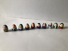 Lot of 10 Little Egg-Shaped Dolls Kids picture