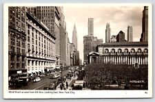 New York New York City 42nd Street Looking East RPPC Vintage Postcard picture