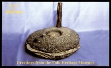 Greetings From The Folk Heritage Museum NCCA Bhutan Grinding Stone Postcard Unp picture