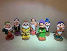 Vintage - Disney's Seven Dwarfs Rubber Squeaky Toys - Complete Set (7) picture