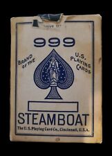 Rare US Playing Card Co Steamboat 999 52+Jokers Russell & Morgan Fact Cincinnati picture