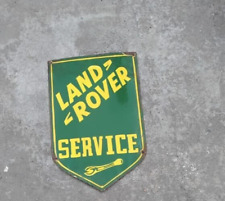 PORCELIAN LAND ROVER  ENAMEL SIGN SIZE  18X20 INCHES SINGLE SIDED picture