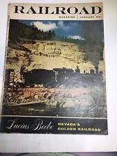 1955 Nevada’s Golden Railroad Lucius Beebe January Railroad Magazine picture