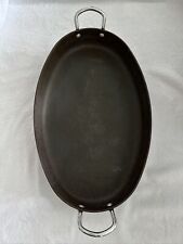 VINTAGE Commercial Aluminum Cookware 16” Oval Roasting Pan picture