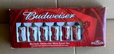 Vintage Budweiser Can String Christmas Lights Strand Xmas Beer Bud Drinking Gift picture