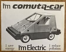 Comuta-Car Late 1970’s Electric - Set Of 3 Sales Sheets + Extras picture