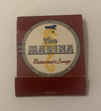 Marina Restaurant & Lounge Matchbook Full Unstruck Matches Mississippi Ad picture