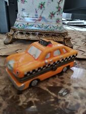 Porcelain Taxi cab Pill box Hinged NEW picture