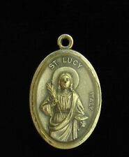 Saint Lucy Medal With a Clear Plastic Coating Religious Holy Catholic picture
