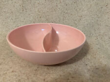 Vintage Ovation Westinghouse Pink Divided/Double Sided Melmac Bowl - VGC picture