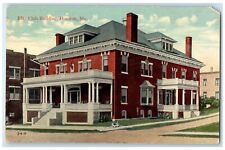 c1910's Elks Club Building Scene Street Houlton Maine ME Antique Postcard picture