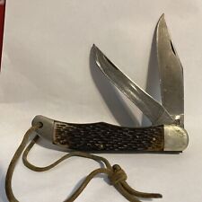 Vintage Schrade Walden NY USA Folding Hunter Knife 225H 9inch Total Length picture