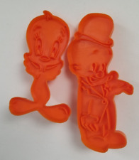 Vintage Looney Tunes Cookie Cutter Lot of 2 - Elmer Fudd and Tweety Bird picture