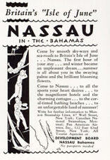 1932 Bahamas: Britains Isle of June Vintage Print Ad picture