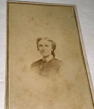 Rare Antique American Civil War Era M. A. Thurston CDV Photo Tax Stamp Maine picture