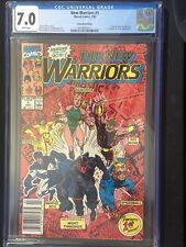 New Warriors 1A CGC 7.0 Newsstand 1990 White Pages picture