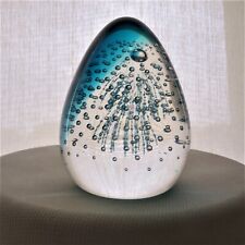 Art Glass Paperweight Caithness Scotland Fountain of Youth Hand Blown Oval Egg picture