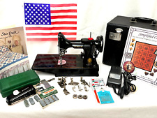 SINGER FEATHERWEIGHT 221 SEWING MACHINE-1954-BEAUTIFUL STITCH QUALITY picture