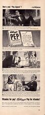 1941 Kellogg's PEP Cereal Vintage Print Ad Vitamin Enriched picture