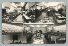 Primos Restaurant RPPC Jackson MS Rare Vintage Lunch Counter Photo (Crease) 1952 picture