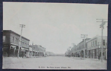ca1908 Alliance Nebraska Box Butte Ave Street Scene Postcard picture