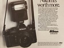 Print Ad Nikon N2020 Camera 1987 Vintage Advertising Nat Geo Mag picture