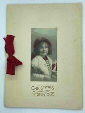1915-1916 CHRISTMAS GREETINGS GORGEOUS GIRL WESTMINSTER HOTEL BALTIMORE MD picture
