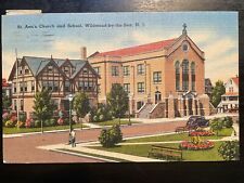 Vintage Postcard 1947 St. Ann's Church & School Wildwood-by-the-Sea New Jersey  picture