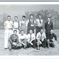 1950s Colorado 1938 RPPC Repro Western Electric Softball Team Photo Postcard A98 picture