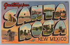 Postcard Greetings From Santa Rosa, New Mexico, Large Letter picture