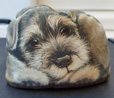 Schnauzer Pupper Bean Bag Weight 2004 Leslie Anderson Paperweight picture