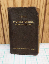 Vintage 1944 Kurtz Bros.  Handwritten Daily Diary Calendar Journal picture
