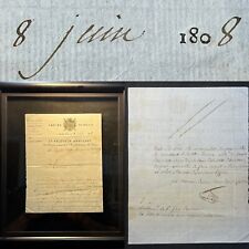 1808 Original Tax Document Enforced by NAPOLEON on Playing Cards & Luxury Items picture