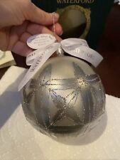 1997 Waterford Crystal Silver Kylemore Festival Ball ornament in the box picture