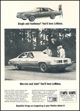 1975 Pontiac Grand LeMans footloose Vintage Advertisement Print Art Car Ad J636A picture