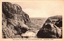 Cliffs Gap Head Straitsmouth Inn Rockport Massachusetts MA WB Postcard UNP VTG picture