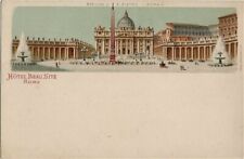 Old  Postcard - Hotel Beau Site - Rome Italy picture