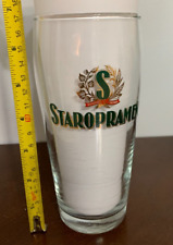 Staropramen Czech Prague Draft Beer Glass 16 Oz 0.5 L - 6 3/4inch  17cm Tall picture