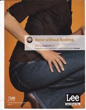 LEE jeans 2008 magazine print ad page clipping advert BEND WITHOUT FLASHING picture