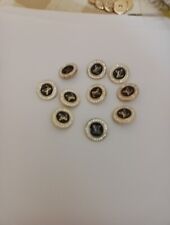 Lot Of 10 LV Button Shank Button 22mm Designer Button REPLACEMENT BUTTON picture