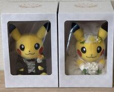 Pokemon Center Garden Wedding Pikachu Male & Female Bride Groom Pair Plush picture
