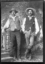 2 Old West Cowboy cattle  Drovers  vintage 8 x 10  photo picture