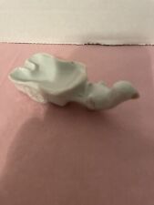 Vintage White Gold Trim Wagon Bird Dish Ashtray Approx 4” Long picture