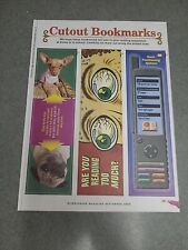 Cut Out Bookmarks Double Sided Nickelodeon Print Ad 2006 8x11  picture