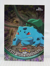 A6 Pokemon Topps Chrome Card TV Animation Edition Bulbasaur #01 Red Logo Spectra picture