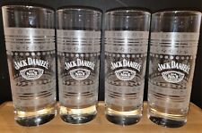 Set Four (4) JACK DANIELS SNOWFLAKES Christmas Whiskey Highball Glasses, 6