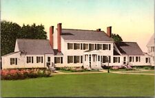 Hand Colored Postcard Patrick Henry House, Colonial Village, Dearborn, Michigan picture