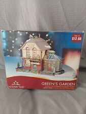 Holiday Time Green's Garden Victorian Inn Porcelain Lighted House Display picture