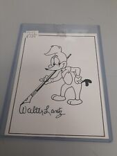 walter lantz signed Woody Woodpecker Card picture